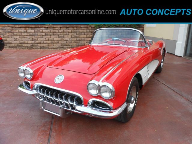 1959 Red Chevrolet Corvette Convertible