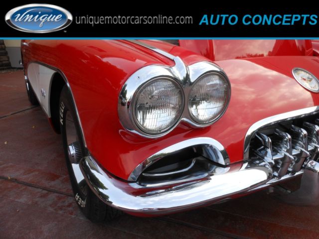1959 Red Chevrolet Corvette Convertible