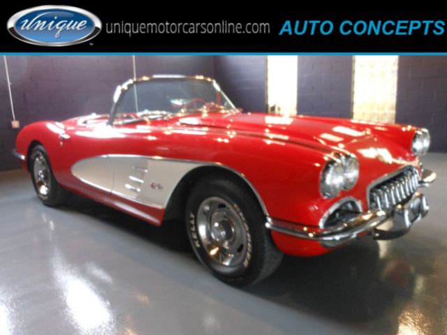 1959 Red Chevrolet Corvette Convertible