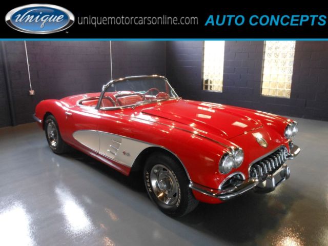1959 Red Chevrolet Corvette Convertible
