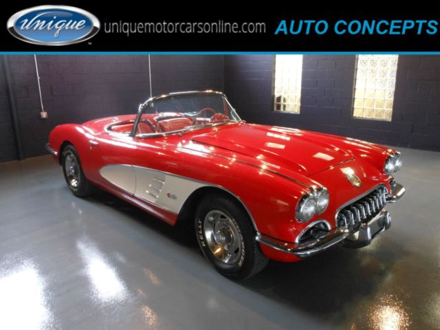 1959 Red Chevrolet Corvette Convertible