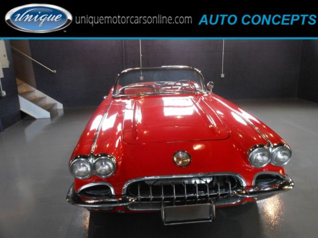 1959 Red Chevrolet Corvette Convertible