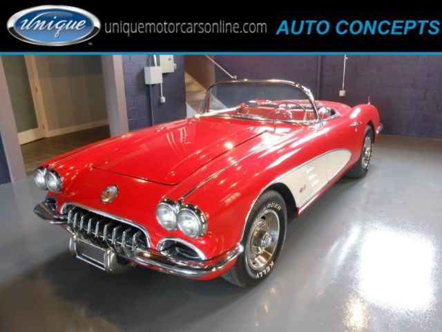1959 Red Chevrolet Corvette Convertible