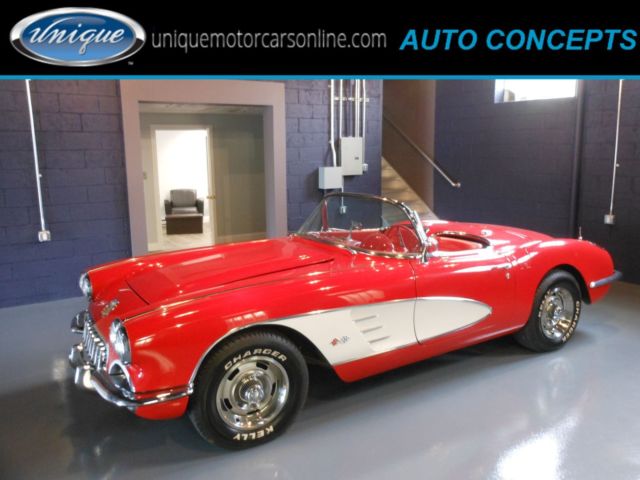 1959 Red Chevrolet Corvette Convertible