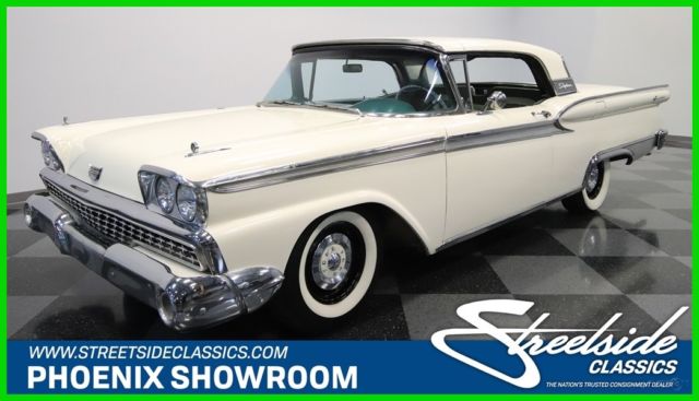 1959 White Ford Galaxie