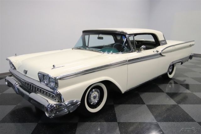 1959 White Ford Galaxie