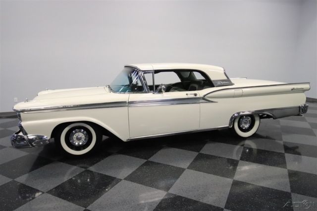1959 White Ford Galaxie