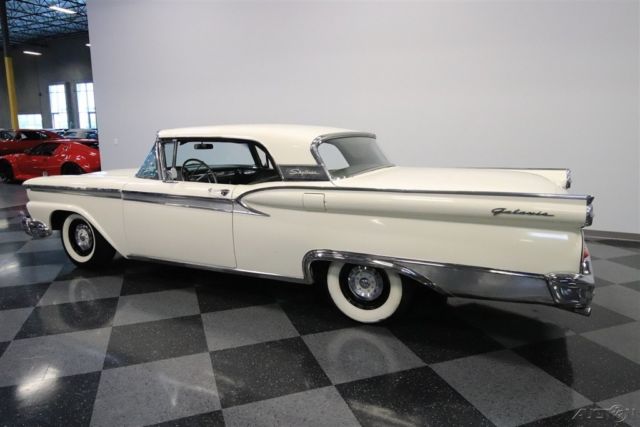 1959 White Ford Galaxie