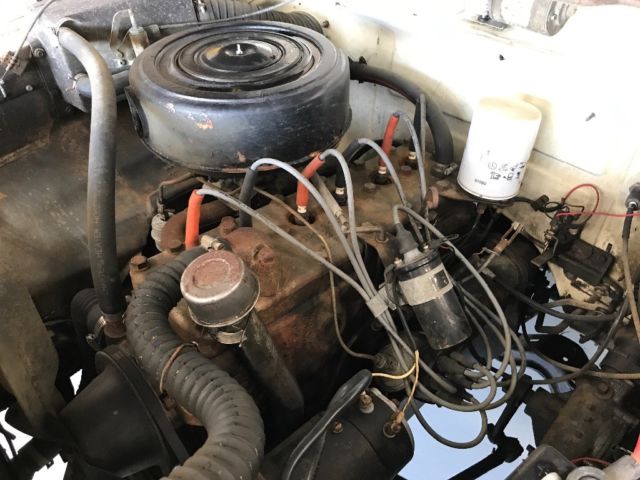 1959 White Studebaker Lark Sedan