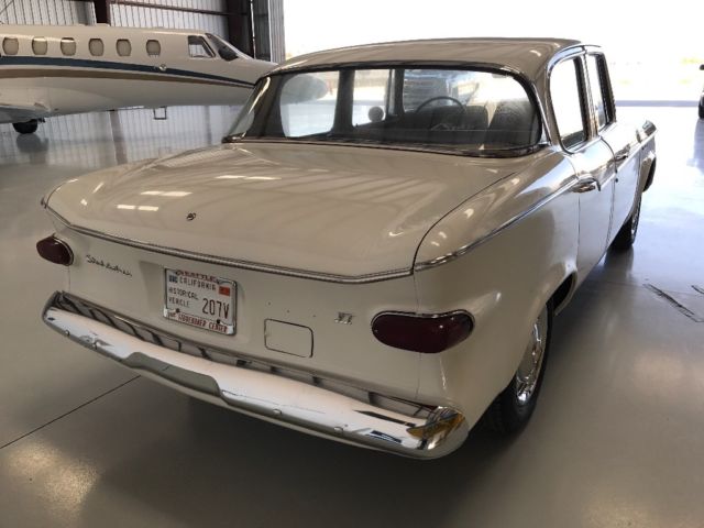 1959 White Studebaker Lark Sedan
