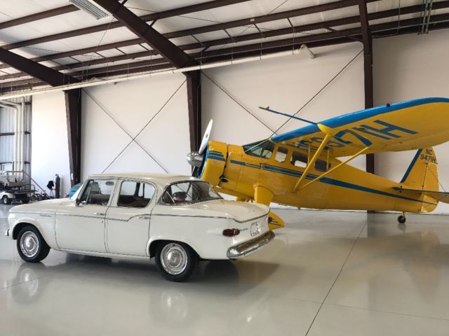 1959 White Studebaker Lark Sedan