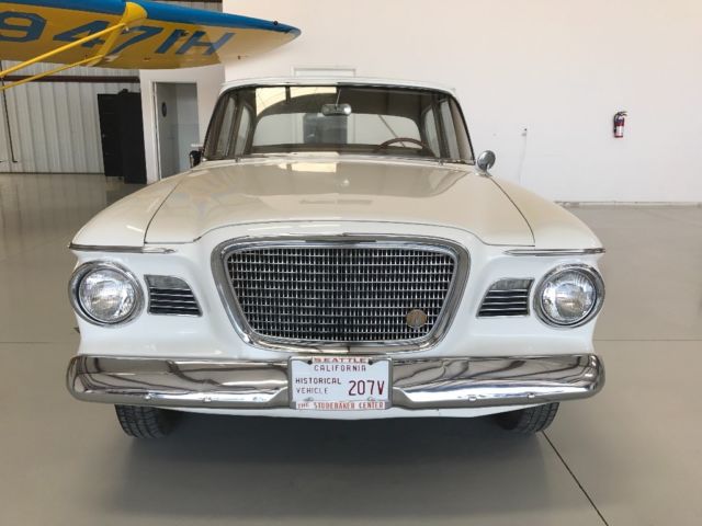 1959 White Studebaker Lark Sedan