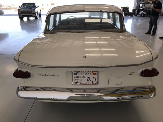 1959 White Studebaker Lark Sedan