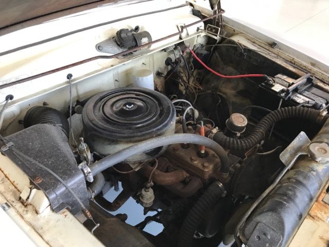 1959 White Studebaker Lark Sedan