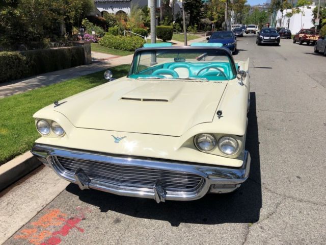 Ford Thunderbird 1955 Yellow Limited