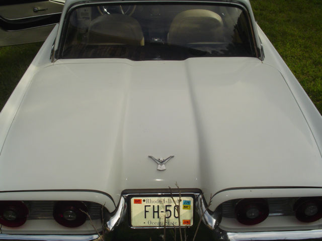 1959 White Ford Thunderbird Coupe