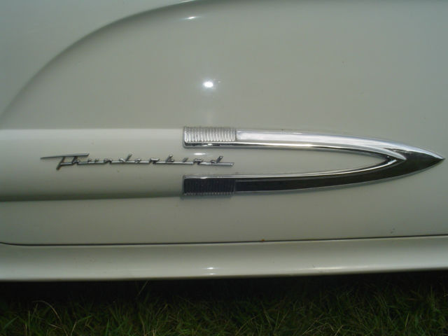 1959 White Ford Thunderbird Coupe