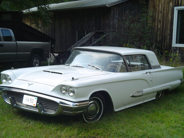 1959 White Ford Thunderbird Coupe