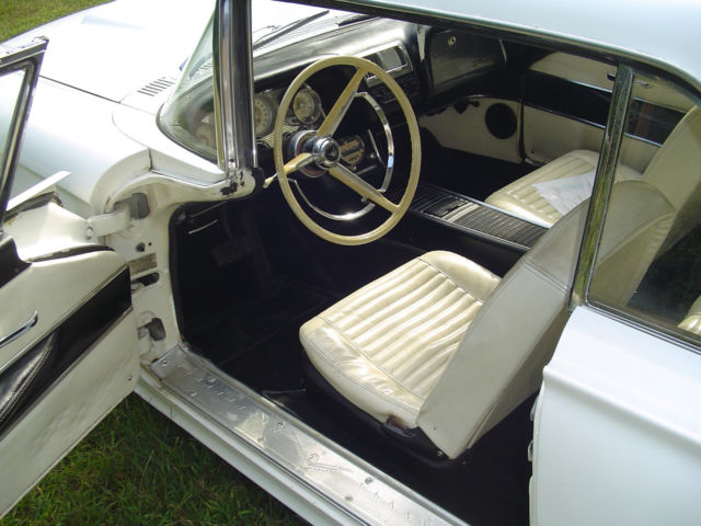 1959 White Ford Thunderbird Coupe
