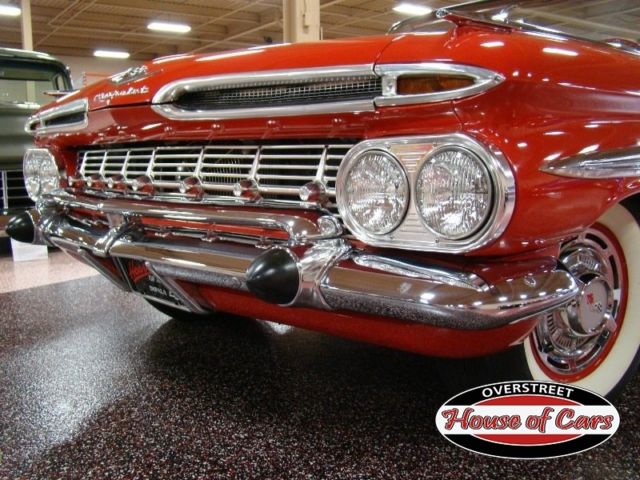 1959 Red Chevrolet Impala Convertible