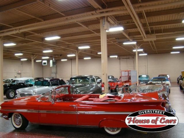 1959 Red Chevrolet Impala Convertible