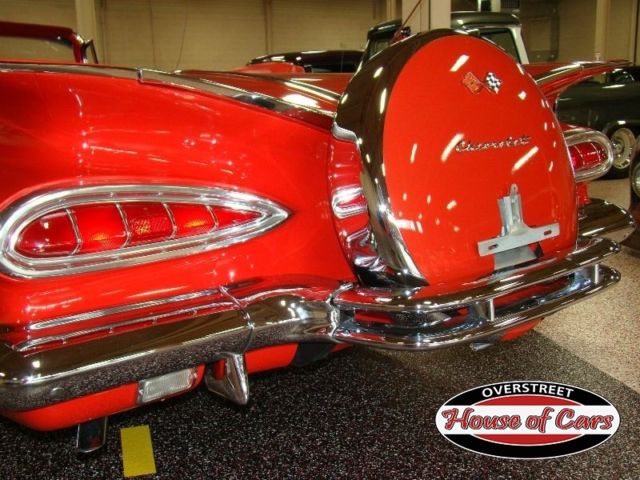 1959 Red Chevrolet Impala Convertible