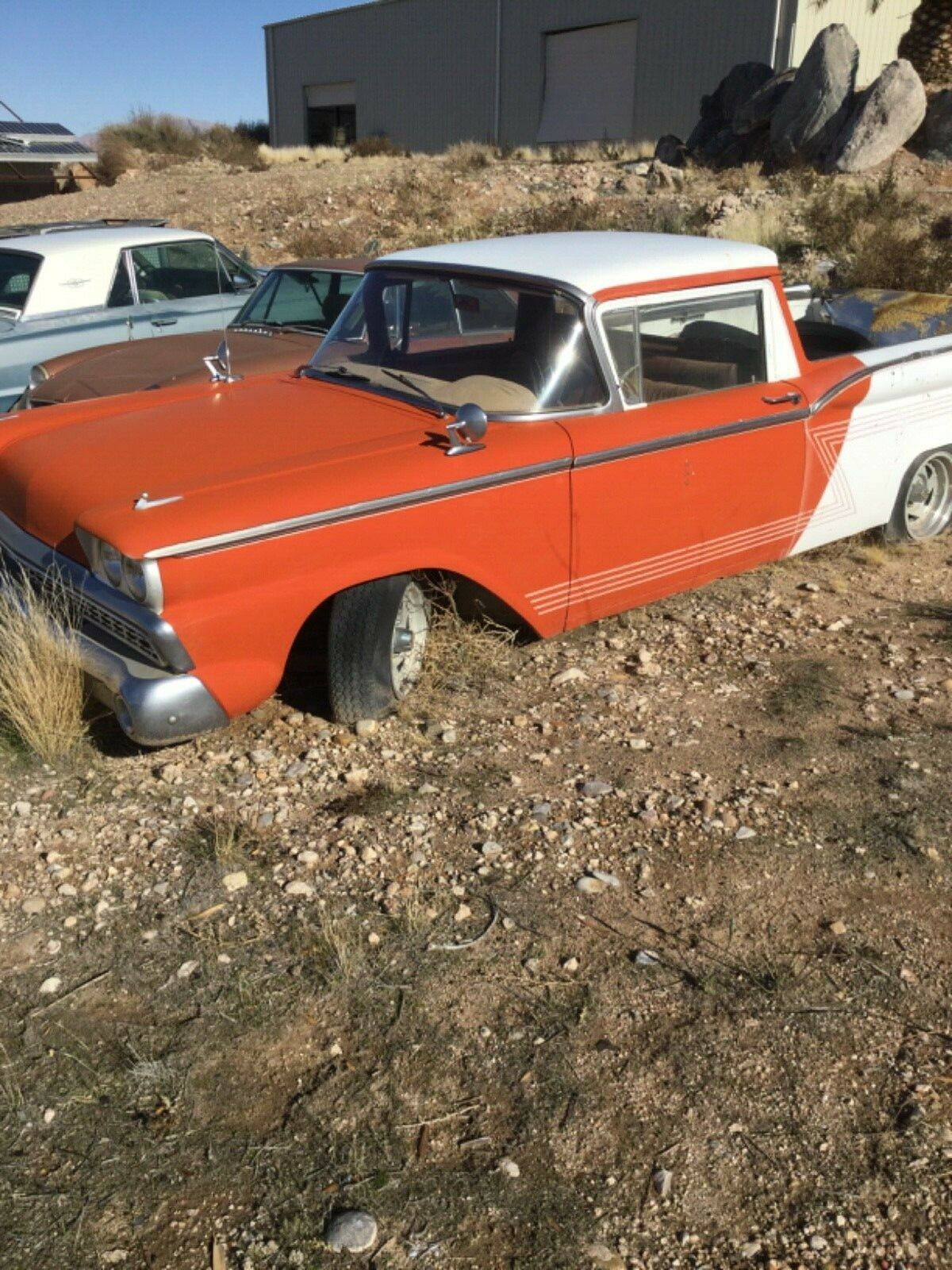 1959 Orange Ford Ranchero Cab & Chassis