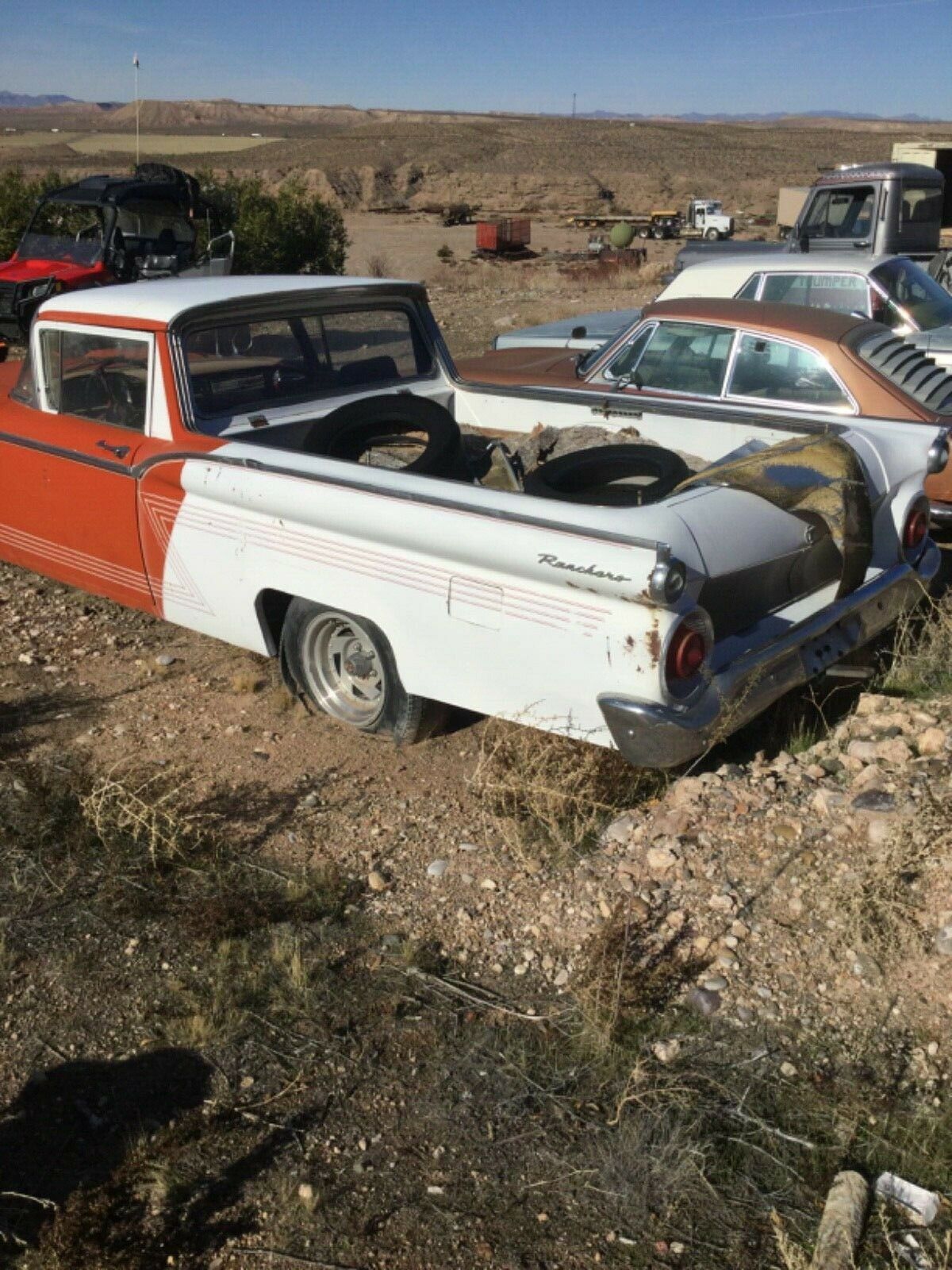 1959 Orange Ford Ranchero Cab & Chassis