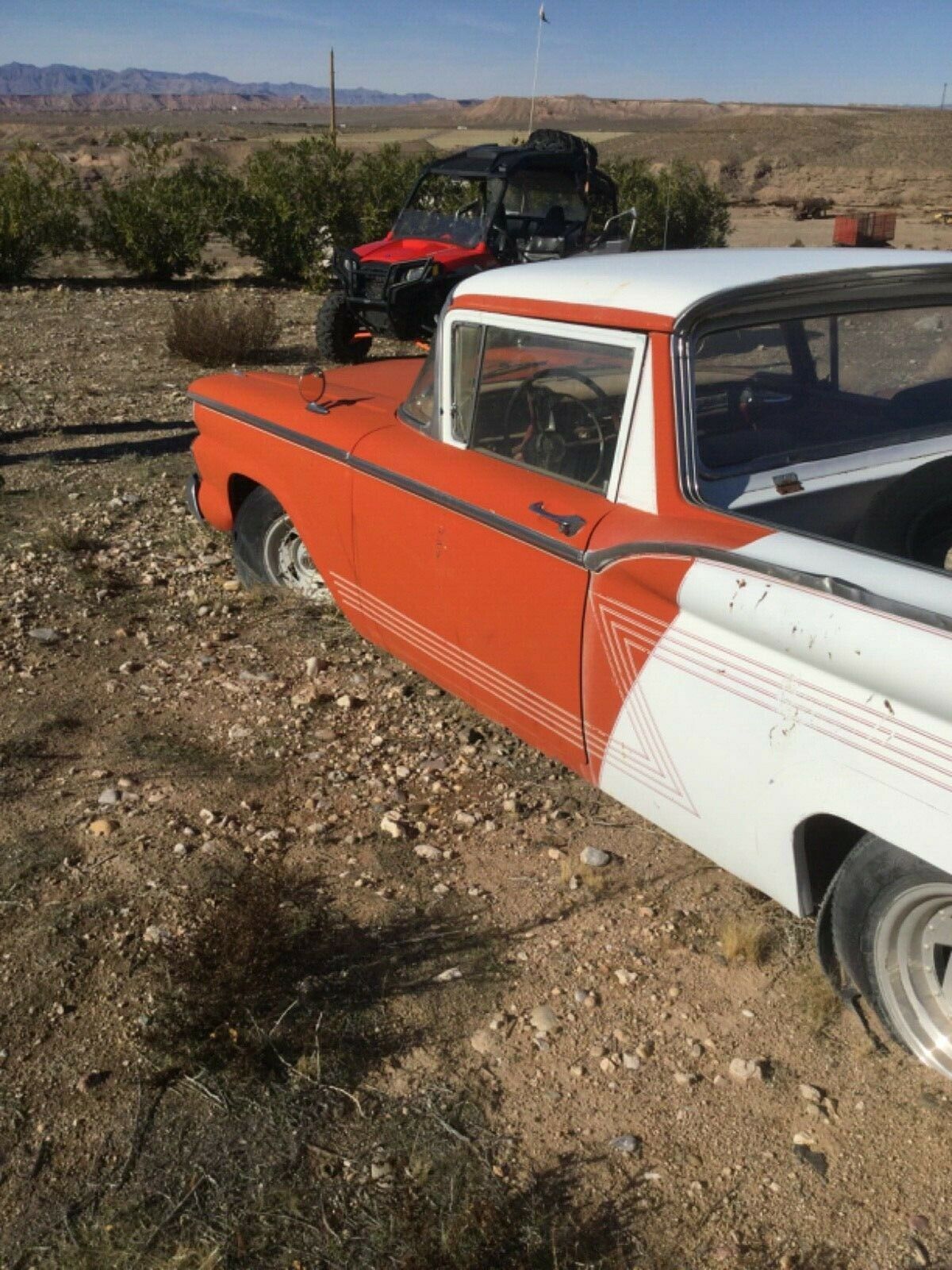 1959 Orange Ford Ranchero Cab & Chassis