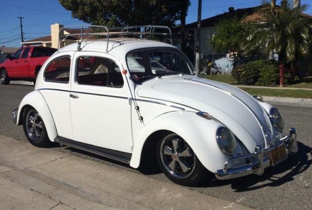 1959 White Volkswagen Beetle - Classic