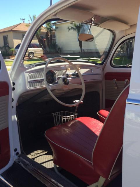 1959 White Volkswagen Beetle - Classic