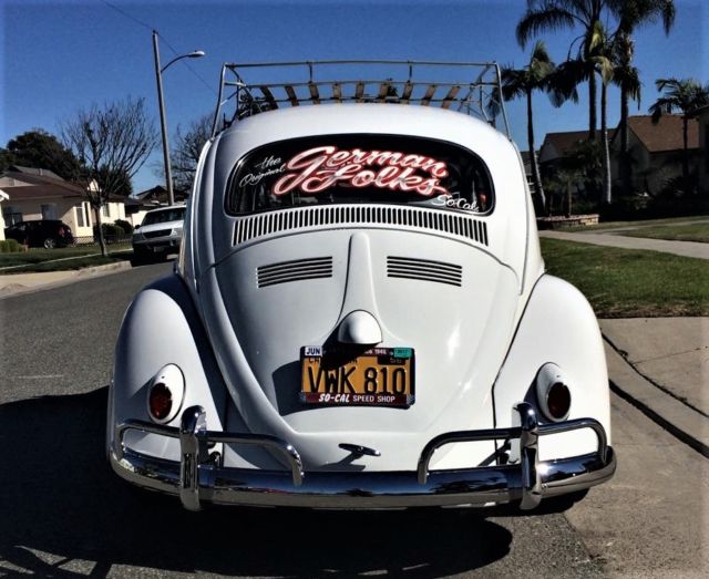 1959 White Volkswagen Beetle - Classic