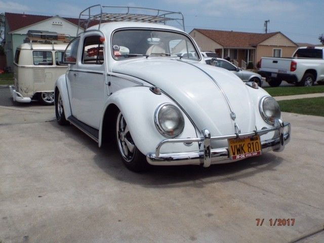 1959 White Volkswagen Beetle - Classic
