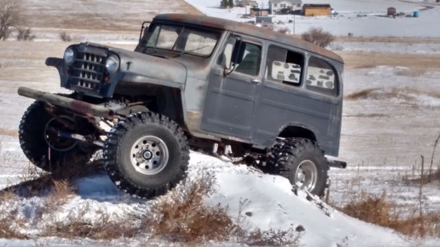 1959 Gray Willys Station Wagon Wagon