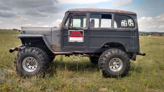 1959 Gray Willys Station Wagon Wagon