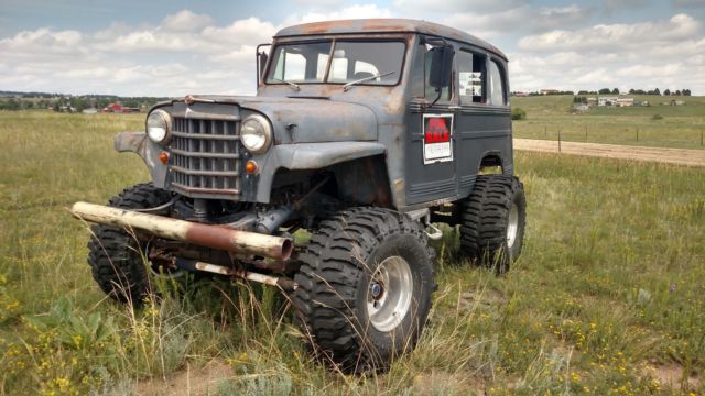 1959 Gray Willys Station Wagon Wagon