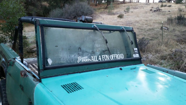 1972 Hunter Green Ford Bronco Convertible/roll bar
