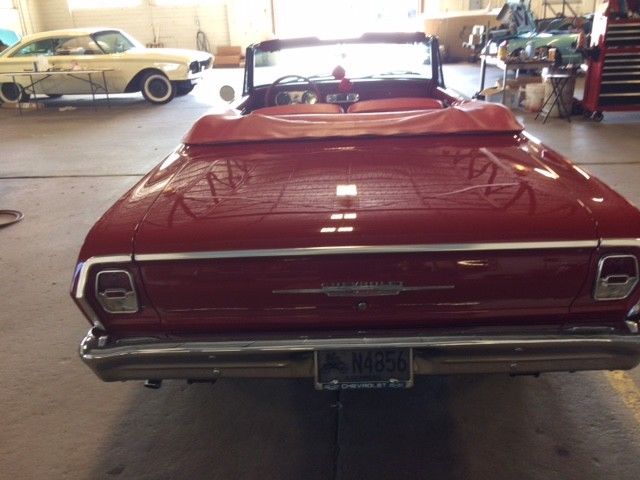 1962 Red Chevrolet Nova Convertible