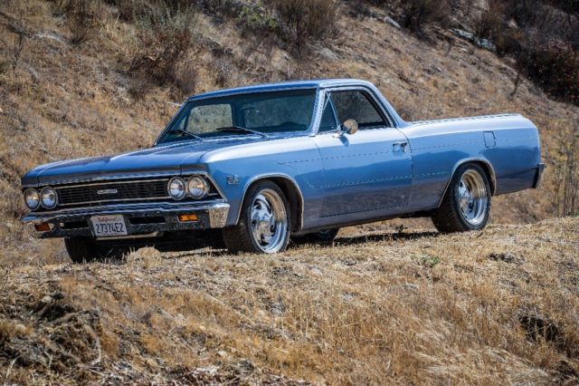 1966 Blue Chevrolet El Camino Crew Cab Pickup