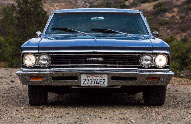 1966 Blue Chevrolet El Camino Crew Cab Pickup