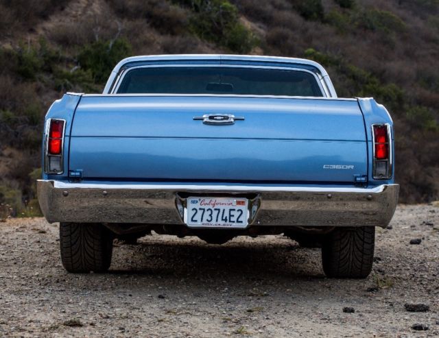 1966 Blue Chevrolet El Camino Crew Cab Pickup