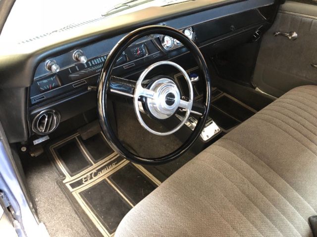 1966 Blue Chevrolet El Camino Crew Cab Pickup