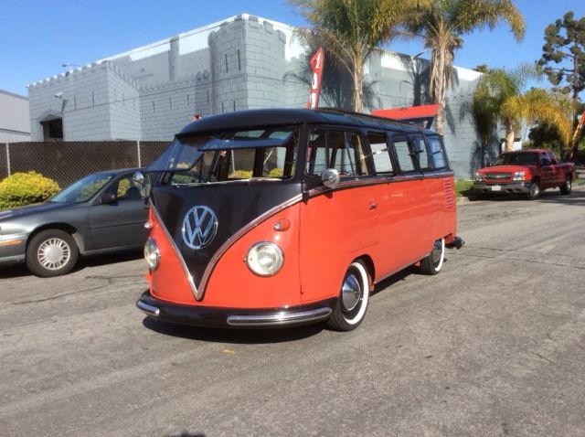 1960 Red Volkswagen Bus/Vanagon Deluxe