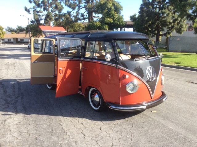 1960 Red Volkswagen Bus/Vanagon Deluxe