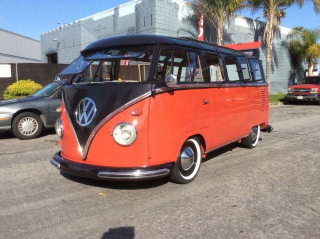 1960 Red Volkswagen Bus/Vanagon Deluxe