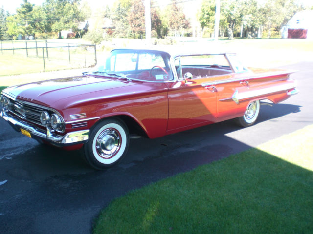 1960 Red Chevrolet Impala Sedan