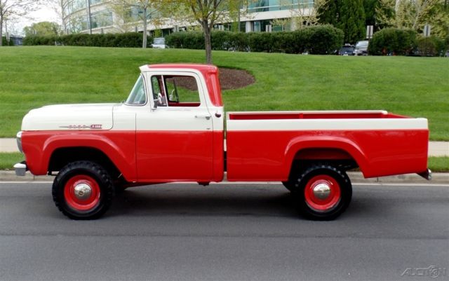 1960 White Ford F-250 Pickup Truck