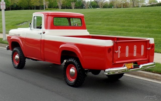 1960 White Ford F-250 Pickup Truck