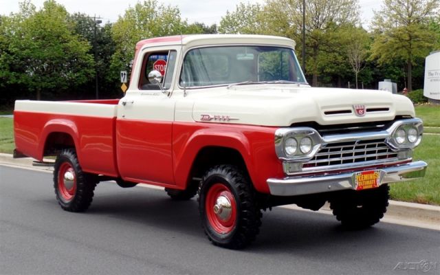 1960 White Ford F-250 Pickup Truck