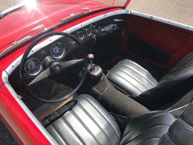 1960 Red Austin Healey Sprite Convertible